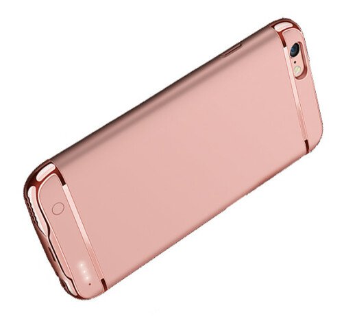 Husa Baterie Ultraslim iPhone 6 Plus/6s Plus, iUni Joyroom 3500mAh, Rose Gold